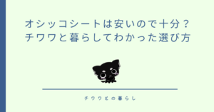 オシッコシートは安いので十分？チワワと暮らしてわかった選び方