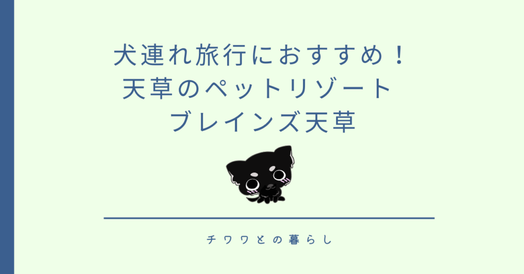 犬連れ旅行におすすめ！天草のペットリゾート ブレインズ天草